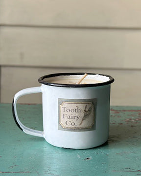 Soy Enamelware Cup 5oz. - Cotton Fields