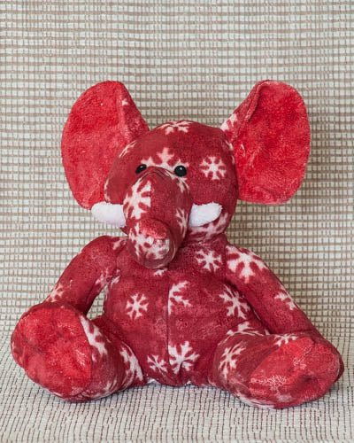 Snowflake Elephant Red