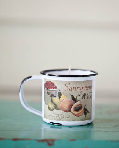 Soy Enamelware Cup 5oz. - Georgia Peach