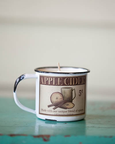 Soy Enamelware Cup 5oz. - Grandpa's Apple Cider